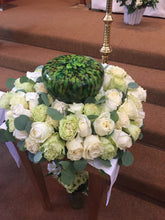 Load image into Gallery viewer, Custom urn with a Shamrock on top. Designed for a lovely Irish lady.